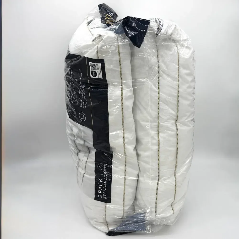 2 pack Pendleton Wool Cotton Pillow Set With Gusset Standard Size Pillows NEW